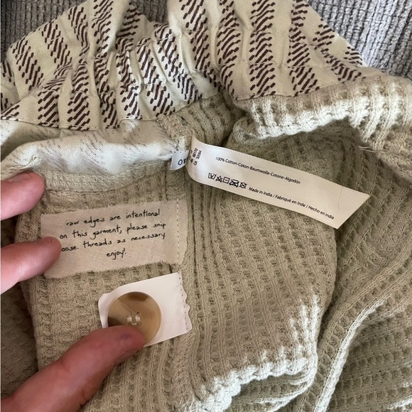 NWT Free People One Harriet Striped Shorts, In Mint Chip Combo Size XS, Linen - Picture 9 of 9